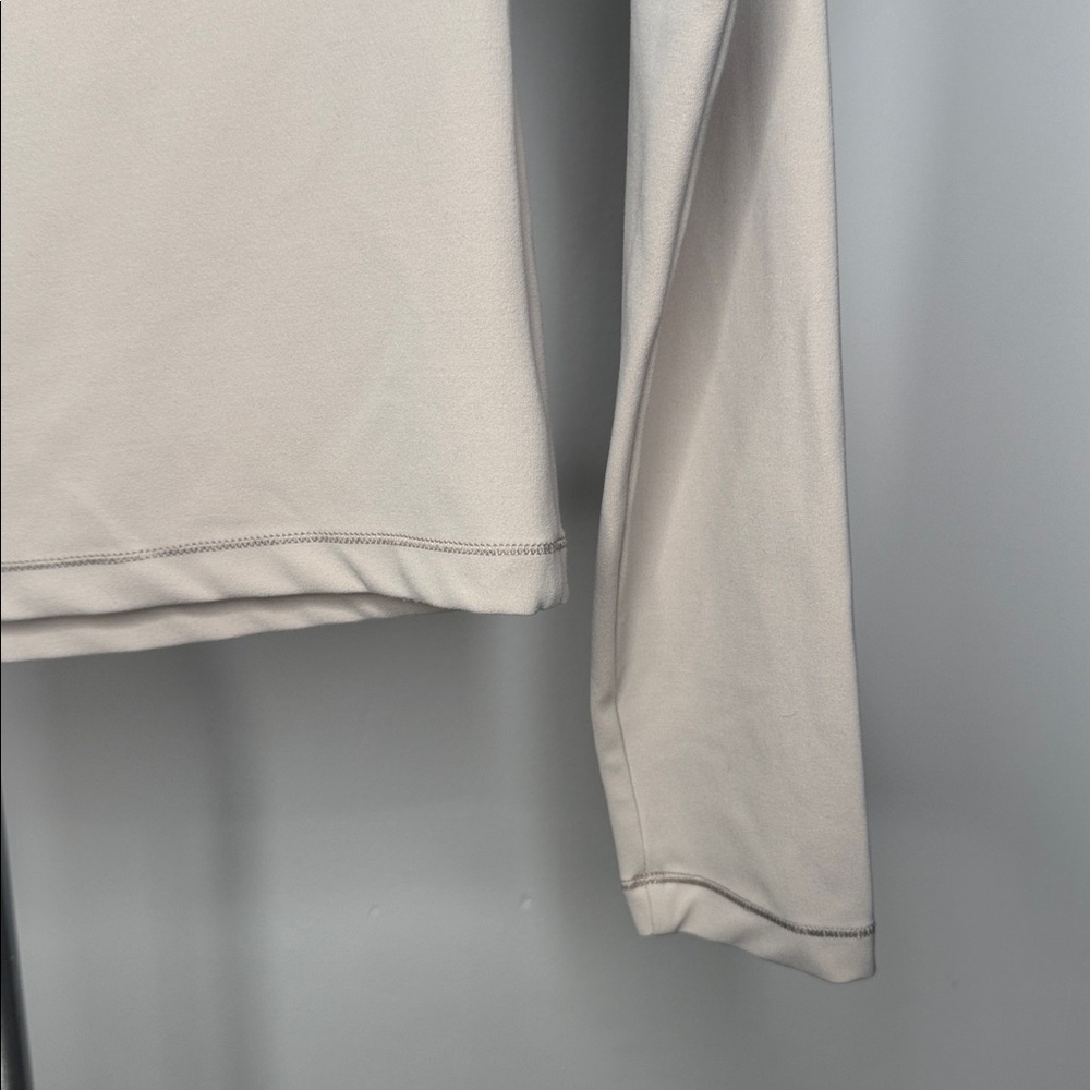 NWT Vuori AllTheFeels™ Long Sleeve Mock Neck Top • Cream • XS - Picture 14 of 14